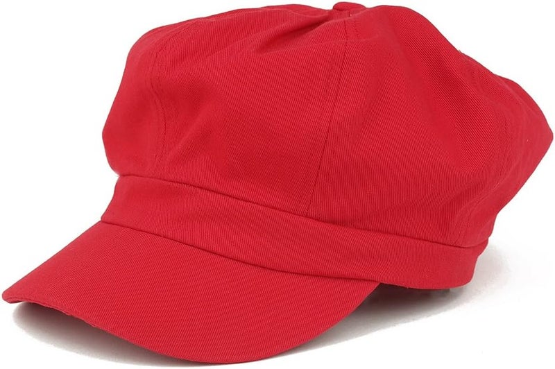 Armycrew 2XL Oversize Lightweight 100% Cotton Newsboy Cap with Elastic Back - Image 1